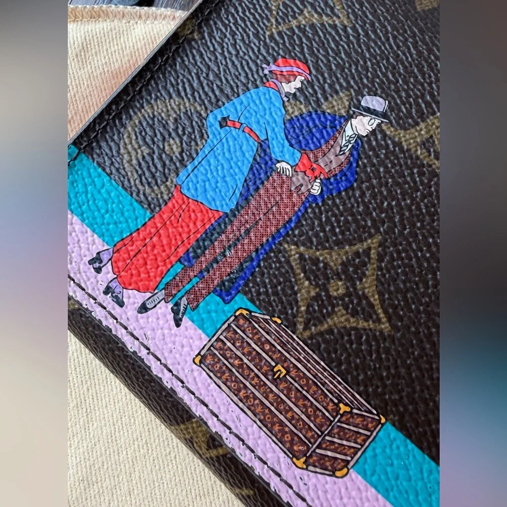 Louis Vuitton Transatlantic Illustre Sarah Wallet Monogram Rose Ballerine